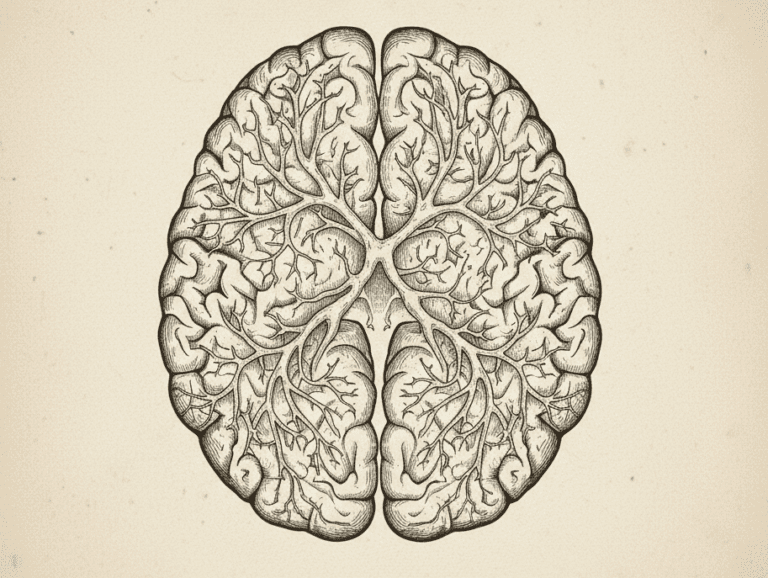 picture of brain with mycelium